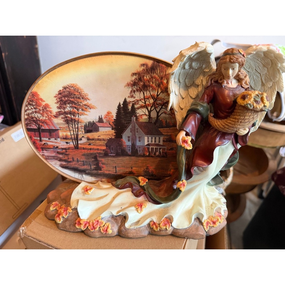 Angel Figurine with Scenery
